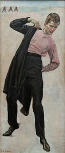 Student in Jena door Ferdinand Hodler