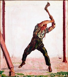 De houthakker door Ferdinand Hodler