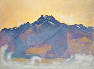 De Dents du Midi gezien vanaf Chesières, 1912