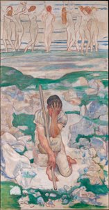 De droom van de herder door Ferdinand Hodler
