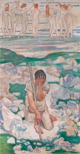 De droom van de herder door Ferdinand Hodler