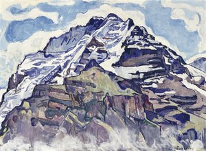 De Jungfrau, gezien vanaf Muerren