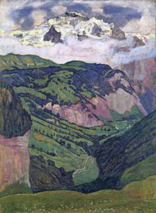 De Jungfrau gezien vanaf Isenfluh, 1902