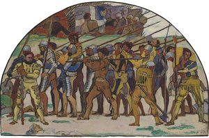 De terugtocht van Marignano Variant door Ferdinand Hodler
