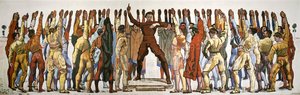 Eenstemmigheid (De eed). Tweede versie door Hodler, Ferdinand (1853-1918)