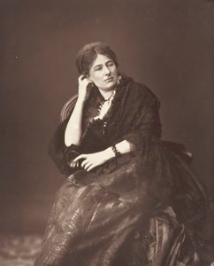 Juliette Lamber, [Franse feministische schrijfster], ca. 1876 door Ferdinand J. Mulnier