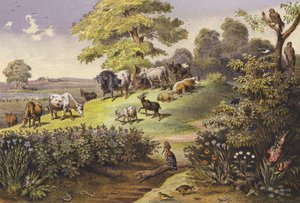 Juli door Ferdinand Karl Klimsch