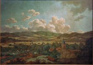Uitzicht van Aschaffenburg naar Goldbach