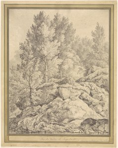 Uitzicht op het dal van Trippstadt in de Pfalz door Ferdinand Kobell
