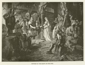 Frithiof aan het hof van Koning Ring door Ferdinand Leeke