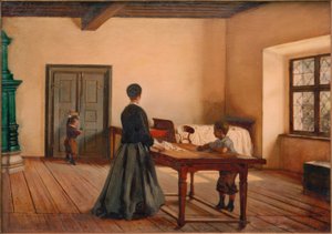 De slaapkamer van de kunstenaar