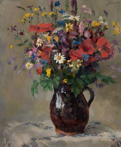 Weidebloemen in een kruik