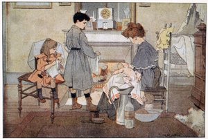 Het bad van de baby, ca. 1930