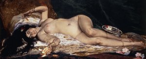 Een odalisk door Ferdinand Roybet