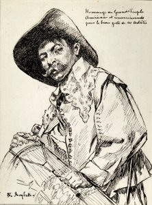 De drummer door Ferdinand Roybet