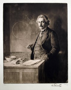 Portret van Albert Einstein