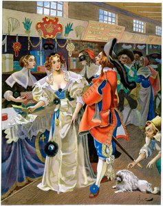 Les Galeries de Bois tijdens het bewind van Lodewijk XIII, 17e eeuw, ca. 1870-1950 door Ferdinand Sigismund Bac