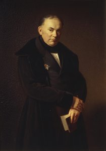 Portret van de dichter Vasily Zhukovsky 1783-1852, 1844