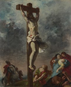 Christus aan het kruis, 1853 door Ferdinand Victor Eugene Delacroix