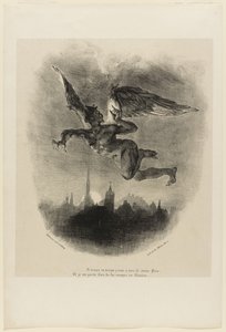 Mephistopheles in de lucht (frontispice uit Faust)
