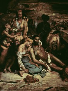 Scènes van het Bloedbad van Chios (detail)