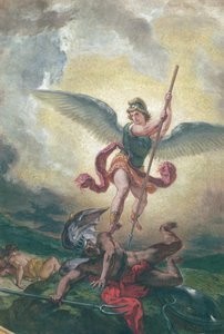St. Michael vecht tegen de draak (detail)