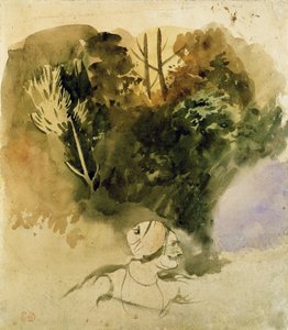 Studie van een Gurkha van het Indiase Leger, 1830 door Ferdinand Victor Eugene Delacroix