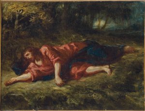 De Agonie in de Tuin, ca. 1849 door Ferdinand Victor Eugene Delacroix