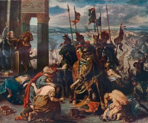 De Intocht van de Kruisvaarders in Constantinopel, 1840, 1911