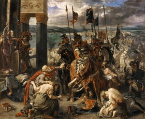 De intocht van de kruisvaarders in Constantinopel