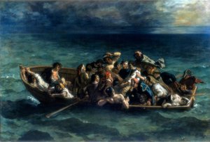 Het Schipbreuk van Don Juan door Ferdinand Victor Eugene Delacroix