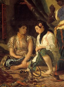 De vrouwen van Algiers in hun appartement (detail) door Ferdinand Victor Eugene Delacroix
