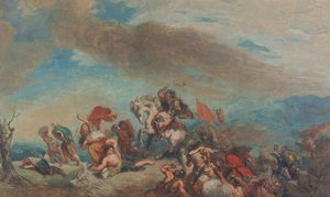 Onbekend Beeld door Ferdinand Victor Eugene Delacroix