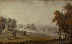Uitzicht op het Park in Tsarskoye Selo, 1793