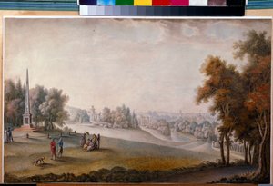 Uitzicht op het park in Tsarskoye Selo door Ferdinand de Meys