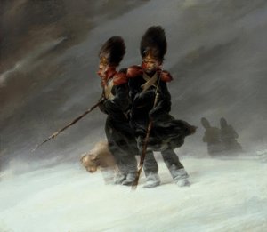 Grenadiers in de sneeuw