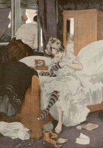 Op huwelijksreis door Ferdinand von Reznicek