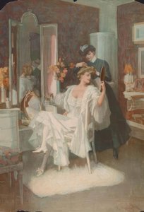 Bij de toilettafel door Ferdinand von Reznicek
