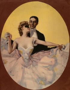 Danspaar door Ferdinand von Reznicek