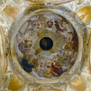 Geschilderde koepel, 1685-86 door Ferdinando Galli Bibiena