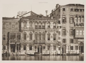 Grimani Paleis, Grand Canal, 1891 door Ferdinando Ongania