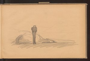 Recto: Tod des Pegasus; Verso: detaillierte Farbanmerkungen