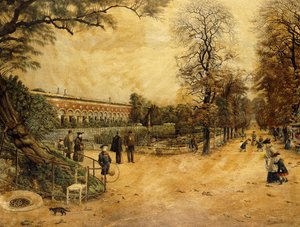 Les Jardins des Luxembourg, Parijs, 1904 door Fernand Auguste Besnier