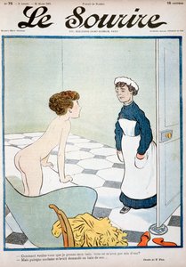 Voorpagina van Le Sourire magazine, 30 maart 1901 door Fernand Fau