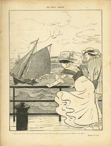 Illustratie door Fernand Fau (1858-1919) in Le Rire door Fernand Fau
