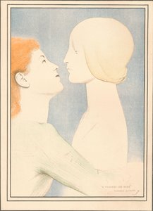 A Travers Les Ages, ca. 1895 door Fernand Khnopff