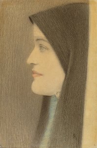 Studie van een Vrouw, ca. 1910 door Fernand Khnopff