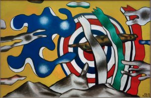 Het vliegtuig in de lucht door Fernand Leger
