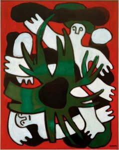 De rode duikers door Fernand Leger