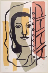 vrouwenkop door Fernand Leger